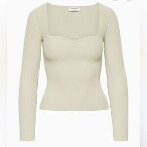 Babaton Cream Sweetheart Contour Long sleeve